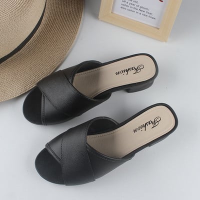Comemore 2022. Ljeto Cipele na nisku petu Mules Cipele s debelom petom Polupapuče Sandale Ležerne japanke Ženske vanjske cipele Jeftine
