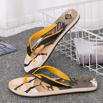 Корейска мода Мъжки Дамски модни камуфлажни джапанки Чехли за баня Плажни сандали Противоплъзгащи се обувки Zapatos Hombre 40-45 евро
