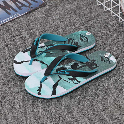 Moda coreeană Bărbați Femei Moda Camuflaj Flip Flops Papuci de baie Sandale de plajă Anti-alunecare Zapatos Hombre Pantofi Eur 40-45