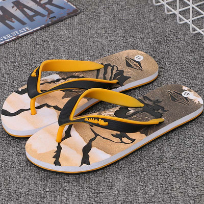 Moda coreeană Bărbați Femei Moda Camuflaj Flip Flops Papuci de baie Sandale de plajă Anti-alunecare Zapatos Hombre Pantofi Eur 40-45