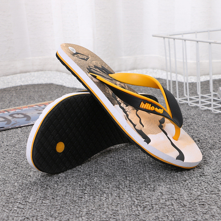 Moda coreeană Bărbați Femei Moda Camuflaj Flip Flops Papuci de baie Sandale de plajă Anti-alunecare Zapatos Hombre Pantofi Eur 40-45