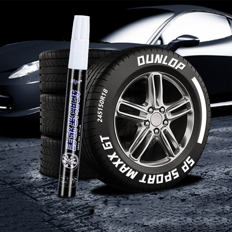 Padangų dažų nuolatiniai žymekliai, balti dažų rašikliai, atsparūs vandeniui automobilių padangų gumai, automatinių transporto priemonių padangų užrašai