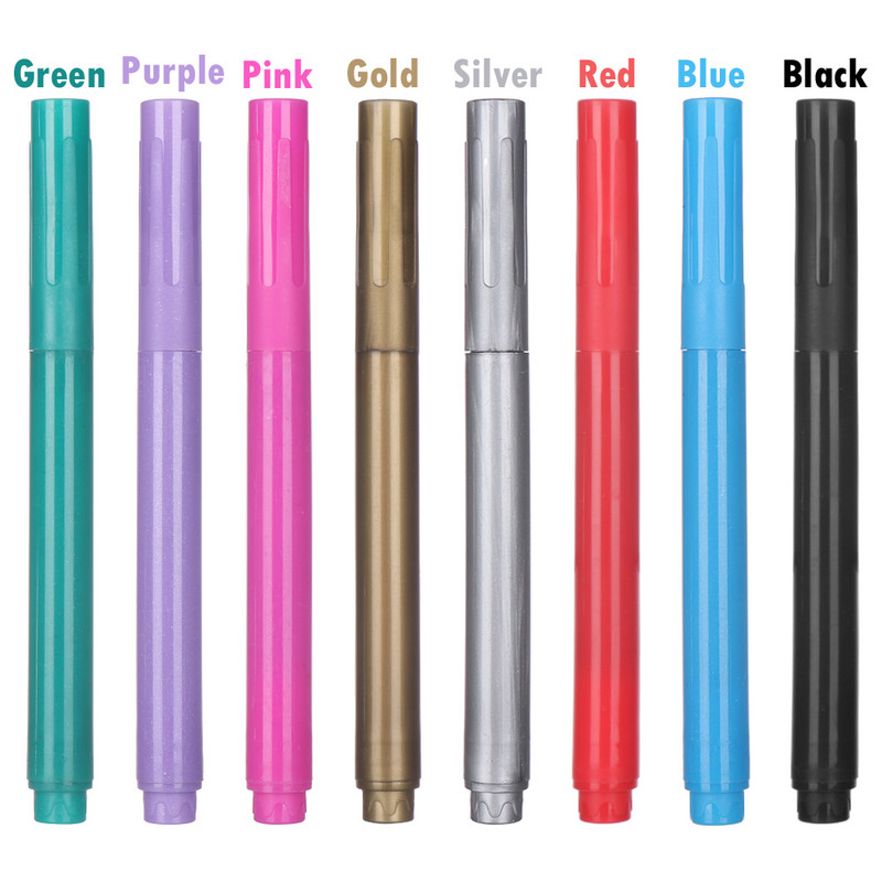 1PC Netoksična tinta Metalne staklene olovke Svjetlucavi marker za vino za DIY vino Vaša šalica ili staklena boca Oznaka za vjenčanja Potrepštine za događaje