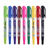 „LifeMaster Pilot“ dvigubas žymeklis, spalvotas dvipusis ypač smulkus/smulkus taškas nuolatinis alyvos rašalo ženklas ant kompaktinio disko / stiklo / metalo / audinio / plastiko