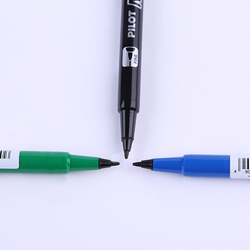 „LifeMaster Pilot“ dvigubas žymeklis, spalvotas dvipusis ypač smulkus/smulkus taškas nuolatinis alyvos rašalo ženklas ant kompaktinio disko / stiklo / metalo / audinio / plastiko