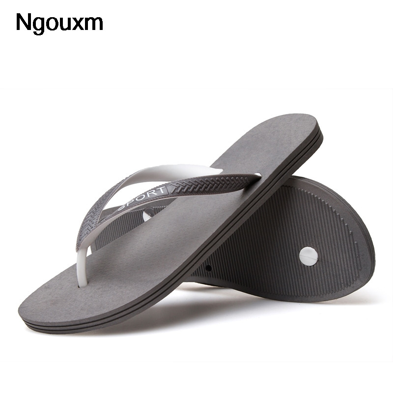 Ngouxm Ljetne muške papuče Cipele za vanjske neklizajuće cipele za plažu Brzo sušeće ravne japanke za obrok Lagane meke EVA