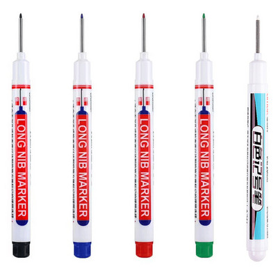1/3/4/5Pcs/Set markeri s dugom glavom Dekoracija za drvo za kupaonicu Višenamjenska olovka s dubokim rupama crvena/crna/plava/bijela tinta