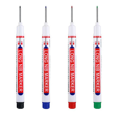 1/3/4/5Pcs/Set markeri s dugom glavom Dekoracija za drvo za kupaonicu Višenamjenska olovka s dubokim rupama crvena/crna/plava/bijela tinta