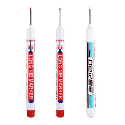 1/3/4/5Pcs/Set markeri s dugom glavom Dekoracija za drvo za kupaonicu Višenamjenska olovka s dubokim rupama crvena/crna/plava/bijela tinta