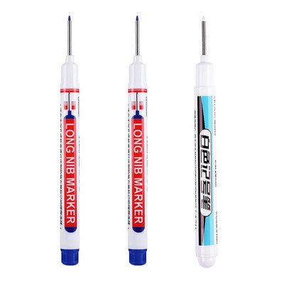 1/3/4/5Pcs/Set markeri s dugom glavom Dekoracija za drvo za kupaonicu Višenamjenska olovka s dubokim rupama crvena/crna/plava/bijela tinta