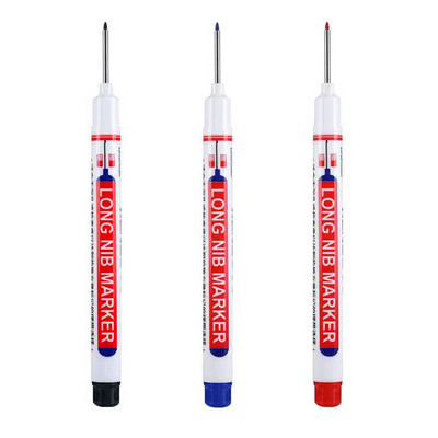 1/3/4/5Pcs/Set markeri s dugom glavom Dekoracija za drvo za kupaonicu Višenamjenska olovka s dubokim rupama crvena/crna/plava/bijela tinta