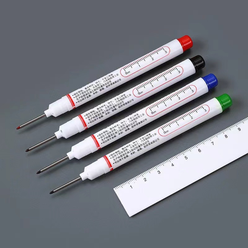 1/3/4/5Pcs/Set markeri s dugom glavom Dekoracija za drvo za kupaonicu Višenamjenska olovka s dubokim rupama crvena/crna/plava/bijela tinta