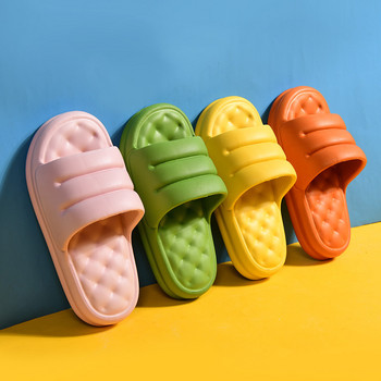 Жени 2023 Summer Mute Slides Дамски дебели подметки Меки домашни чехли Дамски противоплъзгащи сандали Унисекс Мъжки обувки на платформа Баня