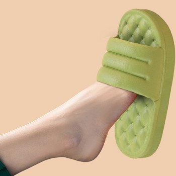 Жени 2023 Summer Mute Slides Дамски дебели подметки Меки домашни чехли Дамски противоплъзгащи сандали Унисекс Мъжки обувки на платформа Баня