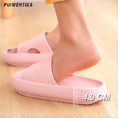 4,0 cm Női Felhők Csúszdák Puha Eva Vastag Alsó Csúszásgátló Fürdőszobapapucs Uniszex Otthon Strandcipők Nyári szandál Férfi papucsok