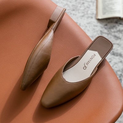 Vară The New Wild Lazy Baotou Chunky Heel Fairy Style Internet Celebrity Fashion Sandale anti-alunecare în afara femeii