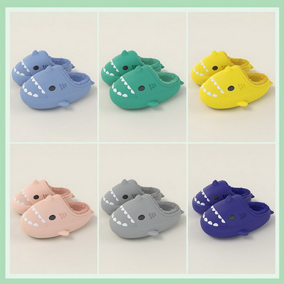 Lapsed Vanemad Soojad Talvised Toasussid Puuvillane Hai Pehme sussid Lapsed Paar Veekindel paksu põhjaga jalats siseruumides