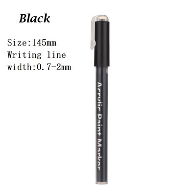 1Pc Univerzalna vodootporna trajna olovka za markere za automobilske gume Profil guma Guma Metal Drvo Staklo Plastika Karton i papir