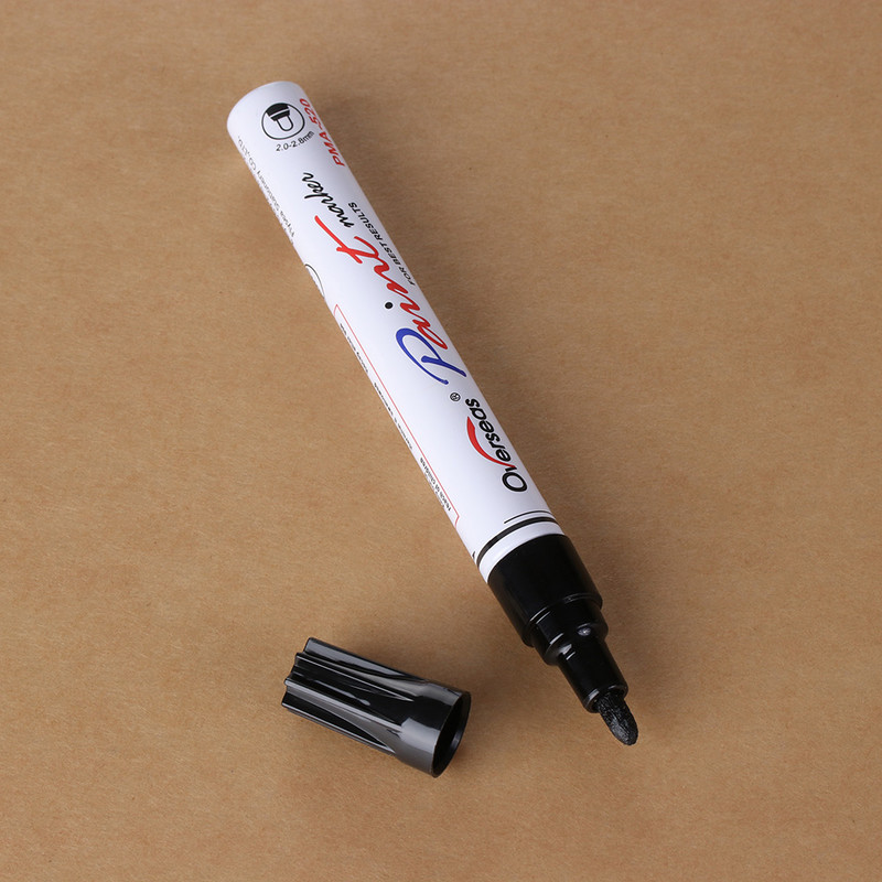 1Pc Univerzalna vodootporna trajna olovka za markere za automobilske gume Profil guma Guma Metal Drvo Staklo Plastika Karton i papir