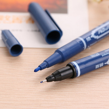 3/10PCS Fine Dual Heads Marking Pen Marker Waterproofink Thin Nib Black Liner Art στυλό σχεδίασης επιστολόχαρτου Μαρκαδόρος προμηθειών γραφείου