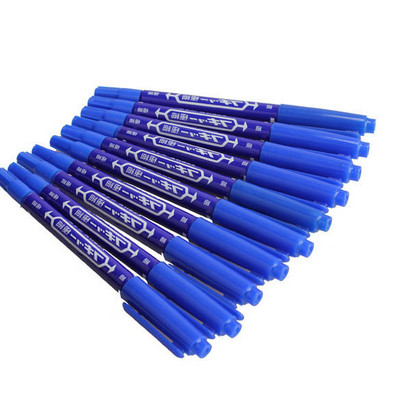 3/10 KOM Fina olovka za označavanje s dvije glave, marker, vodootporna tinta, tanka pera, crna liner umjetnička olovka, pisaći pribor, marker