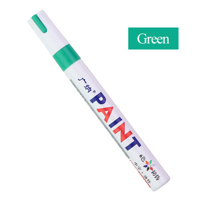 GANA έγχρωμοι μαρκαδόροι λαδιού Αδιάβροχο στυλό μαρκαδόρου 12 Χρώμα Χρήση για DIY Craft άλμπουμ αυτοκινήτου Μεταλλικό γυαλί Face Art Tool GN-110