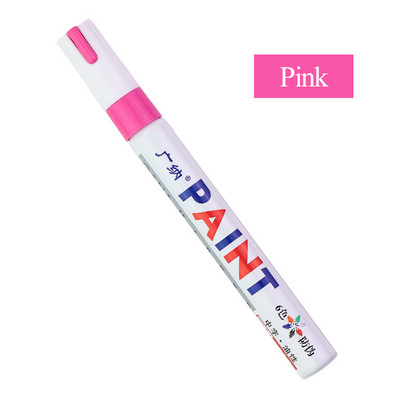 GANA έγχρωμοι μαρκαδόροι λαδιού Αδιάβροχο στυλό μαρκαδόρου 12 Χρώμα Χρήση για DIY Craft άλμπουμ αυτοκινήτου Μεταλλικό γυαλί Face Art Tool GN-110