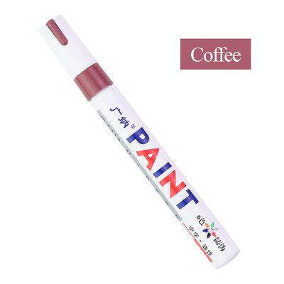 GANA έγχρωμοι μαρκαδόροι λαδιού Αδιάβροχο στυλό μαρκαδόρου 12 Χρώμα Χρήση για DIY Craft άλμπουμ αυτοκινήτου Μεταλλικό γυαλί Face Art Tool GN-110