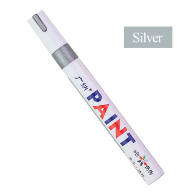 GANA έγχρωμοι μαρκαδόροι λαδιού Αδιάβροχο στυλό μαρκαδόρου 12 Χρώμα Χρήση για DIY Craft άλμπουμ αυτοκινήτου Μεταλλικό γυαλί Face Art Tool GN-110