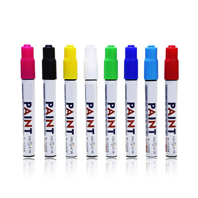 Umitive 1db festékjelölő nem tudja letörölni a gumiabroncsot Touch Up Pen Album Graffiti DIY fehér jelölőtoll