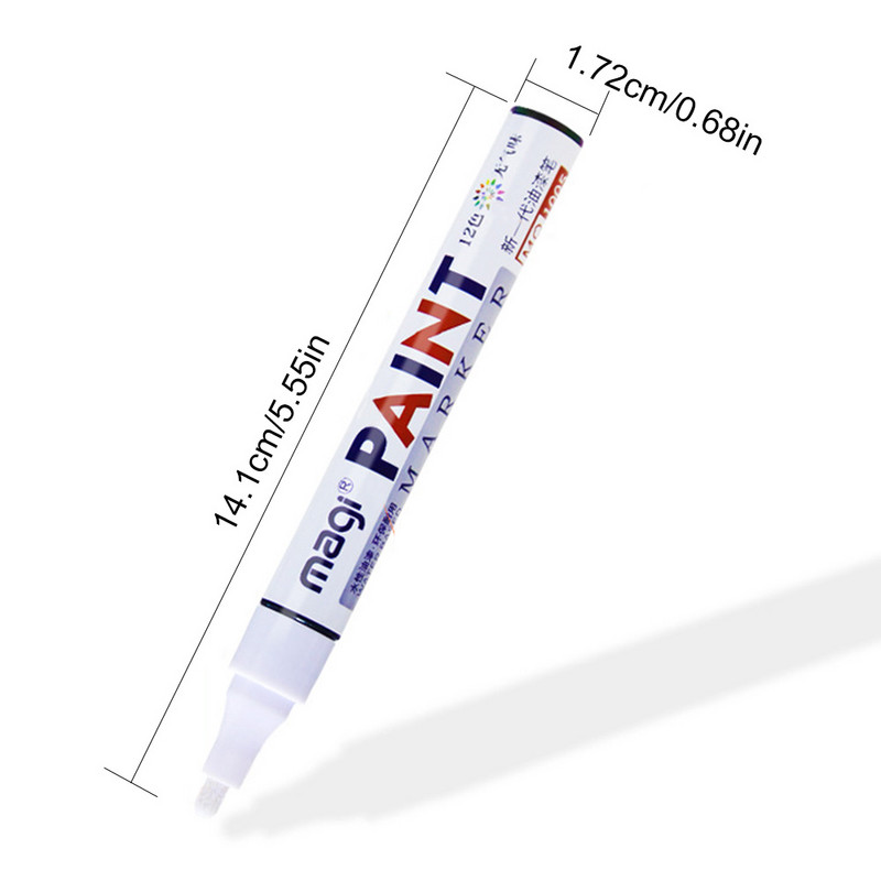 Umitive 1kom marker boje ne može obrisati gumu respirator olovka album Graffiti DIY bijeli marker olovka