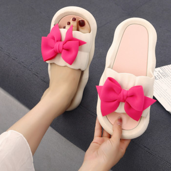 Γυναικεία Καλοκαίρι 2023 Νέα Εξωτερικά, Αντιολισθητικά παπούτσια παραλίας Γυναικεία παπούτσια με παχιά σόλα Γυναικείες παντόφλες με παπιγιόν Zapatos De Mujer