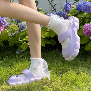 Νέες γυναικείες καλοκαιρινές παντόφλες Mary Jane 2023 Χαριτωμένα σανδάλια παραλίας EVA Αντιολισθητικά παπούτσια για εξωτερικούς χώρους Slides για γυναίκες Zapatos De Mujer