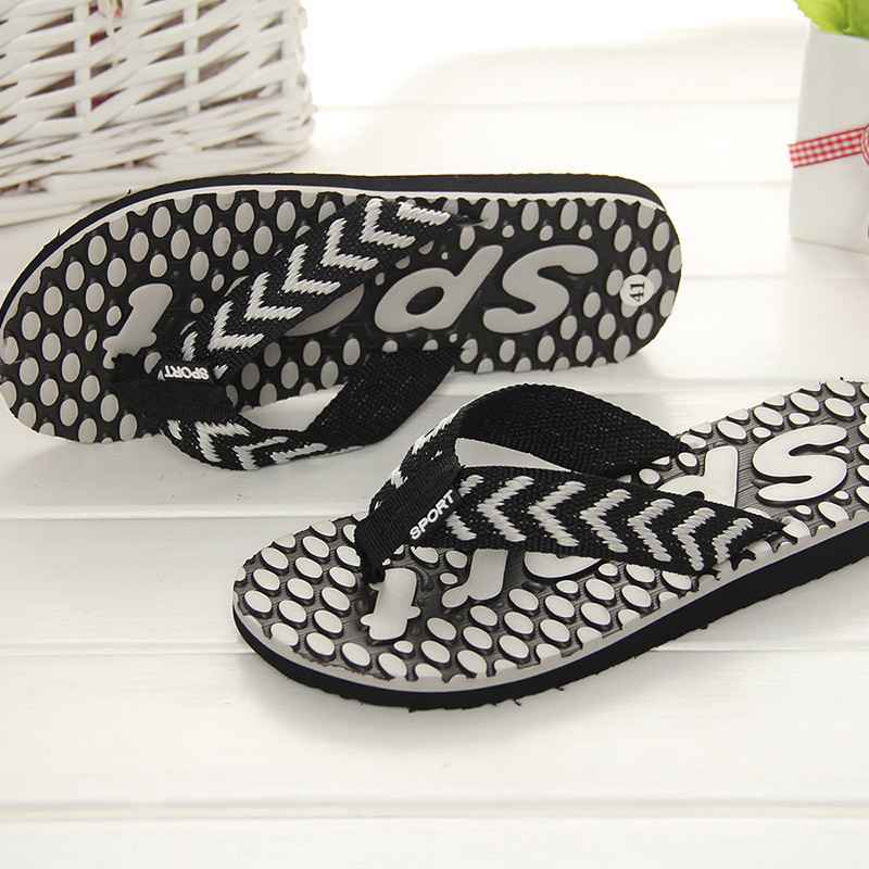 Casual ανδρικά σανδάλια 2019 Summer σαγιονάρες Flat σανδάλια Παπούτσια για ανδρικές ριγέ σαγιονάρες Σανδάλια παραλίας Παπούτσια Ανδρικά παπούτσια εξωτερικά