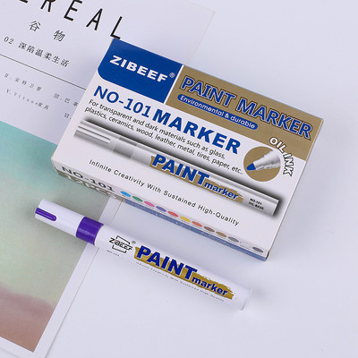 1kom Bijela vodootporna automobilska guma za kotače Masna olovka za označavanje Auto gumena olovka za bojenje CD-a Metalna trajna boja Marker Grafiti Dotjeraj