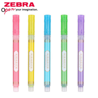 1db ZEBRA WKS18 Color Rough Key Highlight fluoreszkáló marker kézi számla Kirarich fényes gyöngyház toll vízálló