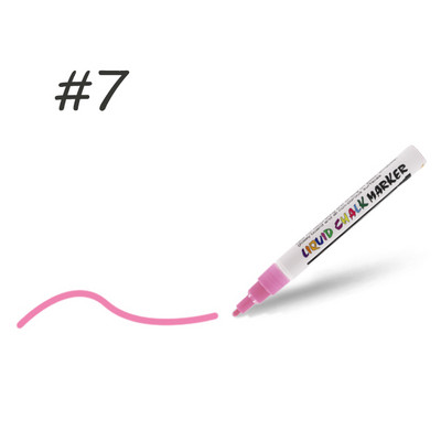 Neon Pachet 8 Markere cu cretă lichidă ștersă umedă pentru sticlă, tablă neporoasă, tablă, ceramică, piatră, oglindă