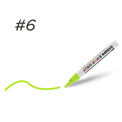 Neon Pachet 8 Markere cu cretă lichidă ștersă umedă pentru sticlă, tablă neporoasă, tablă, ceramică, piatră, oglindă