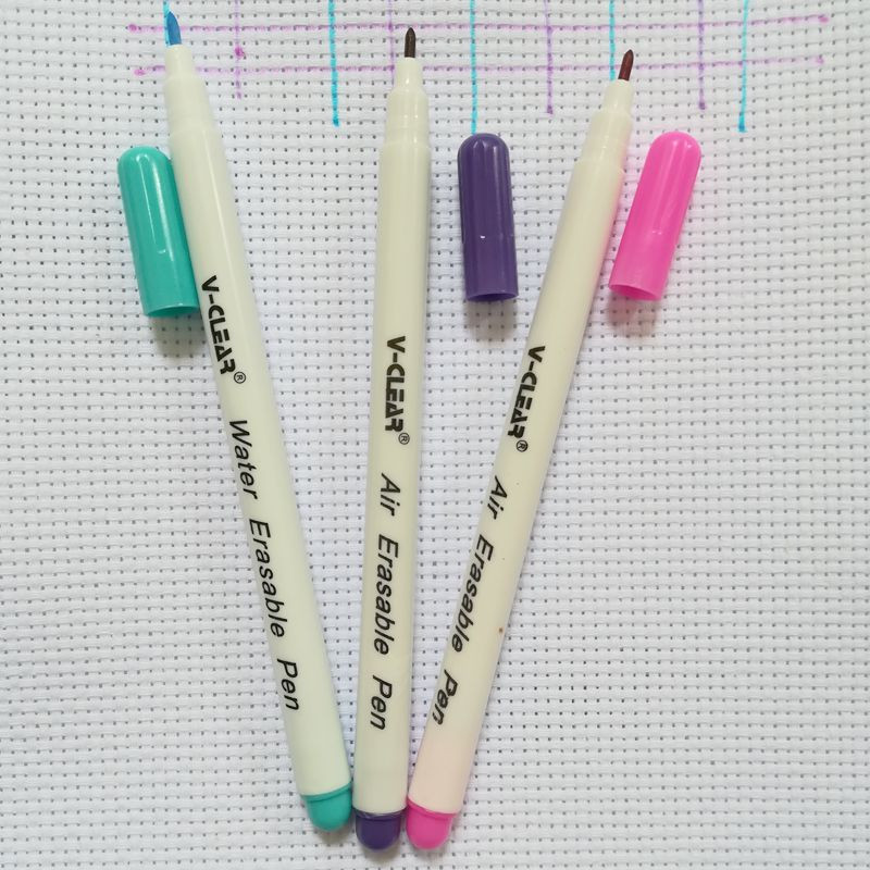 VCLEAR Blue Water Erasable Marker Purple Air Erasable Pen Markers Chaco Ace Pen Marker Pink Fabric Paint Marker Tailor Pen Tools