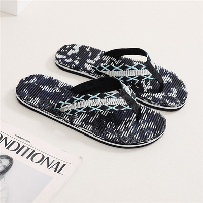 Papuci de vară Bărbați Flip-flops Sandale de plajă Anti-alunecare Pantofi plati casual Papuci de casă de interior Pantofi Tobogane Zapatillas Hombre