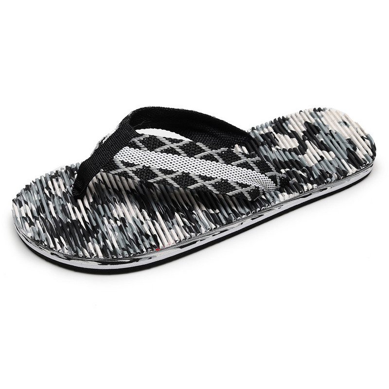 Papuci de vară Bărbați Flip-flops Sandale de plajă Anti-alunecare Pantofi plati casual Papuci de casă de interior Pantofi Tobogane Zapatillas Hombre