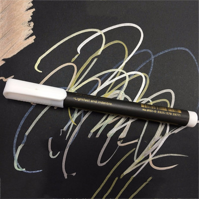 1PC Vodootporna flomaster metalna boja flomaster olovke s metalnim sjajem Svjetlucava kaligrafska umjetnost DIY pribor za pisanje slikanja