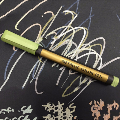 1PC Vodootporna flomaster metalna boja flomaster olovke s metalnim sjajem Svjetlucava kaligrafska umjetnost DIY pribor za pisanje slikanja