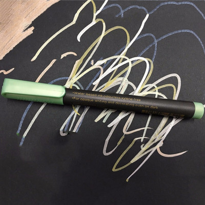 1PC Vodootporna flomaster metalna boja flomaster olovke s metalnim sjajem Svjetlucava kaligrafska umjetnost DIY pribor za pisanje slikanja