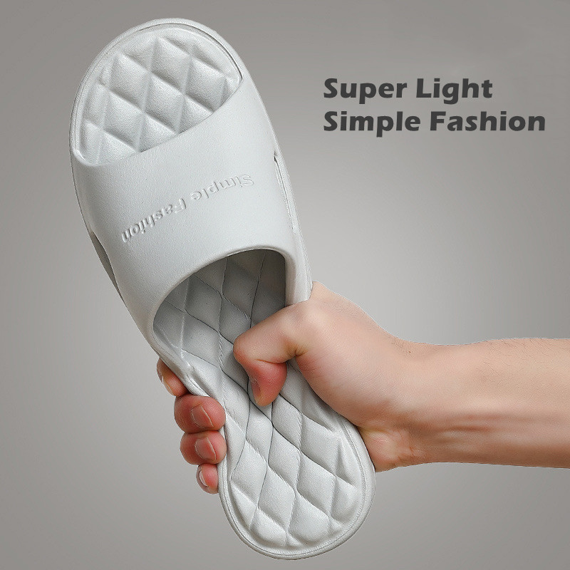 Nagy méret 48 49 Férfi Papucs EVA Puha Talp Női Otthon Papucs Nyári Strandszandál Párok Hétköznapi Flip Flop Cipők Fürdőszoba Csúszdák