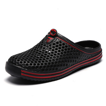 Обувки за сабо Мъжки плажни ежедневни мъжки чехли Външни плажни обувки Мъжки обувки с приплъзване Градински ежедневни водни чехли за душ Летни Zapatos
