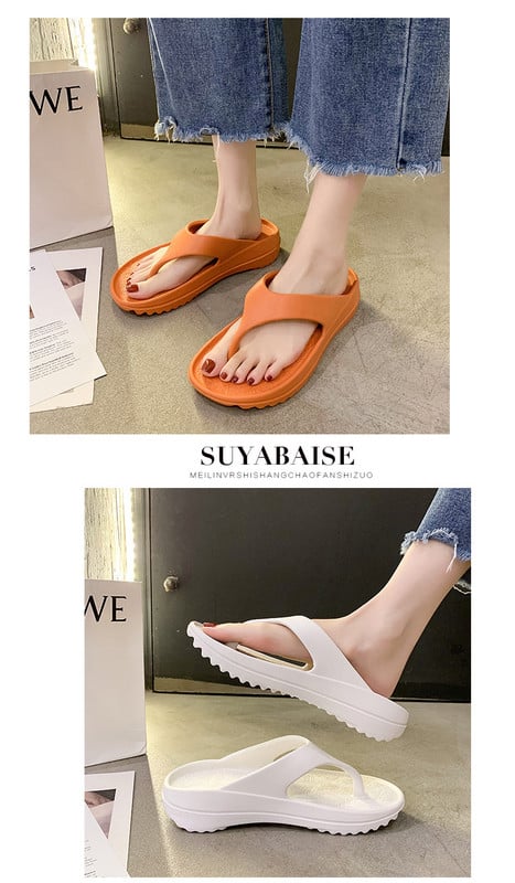 Νέες καλοκαιρινές σαγιονάρες 2022 Γυναικείες καλοκαιρινές μαλακές παντόφλες για ζευγάρια με παχύ κάτω μέρος Παπούτσια παραλίας Γυναικείες καθημερινές παντόφλες εξωτερικού χώρου