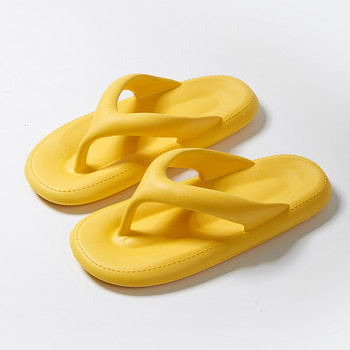 Нови джапанки Дамски летни противоплъзгащи дебели подметки Мъжки висококачествени меки чехли Двойка Модни сандали на открито
