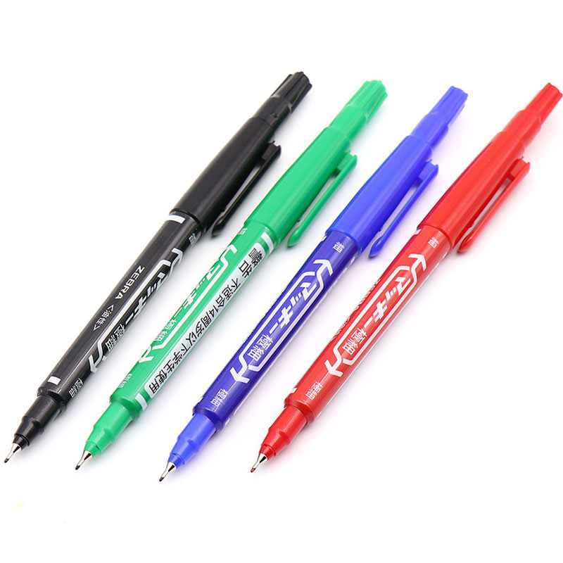 1kom ZEBRA flomaster MO-120-MC Dvoglavi trajni uljani flomasteri koji se brzo suše šareni flomaster za slikanje školski pribor