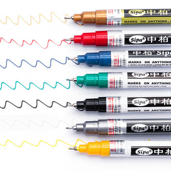 Στυλό 8χρωμων DIY άλμπουμ Graffti 0,7mm Χρυσό Πολυλειτουργικό Υψηλής Ποιότητας Μαρκαδόρος Στυλό βελόνας Ασημί μεταλλικό ελαστικό αυτοκινήτου Touch Up Paint Pen